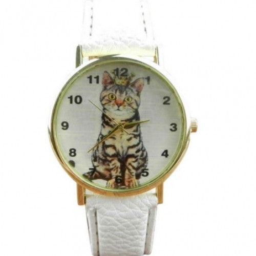 Lovely Cats Face Dress  Women Watches